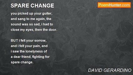 DAVID GERARDINO - SPARE CHANGE