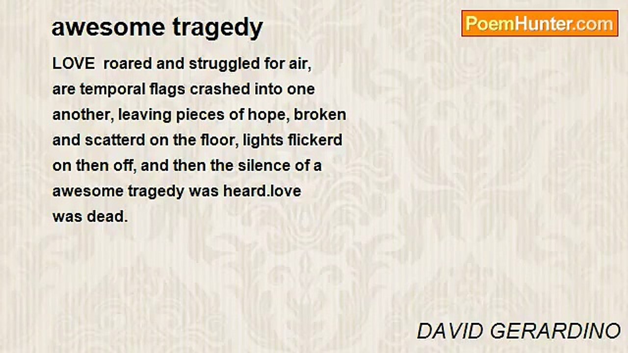DAVID GERARDINO - awesome tragedy