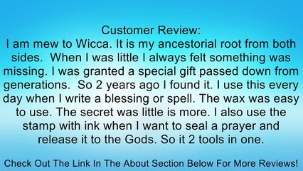 Wicca Sealing Wax and Stamp Kit Review