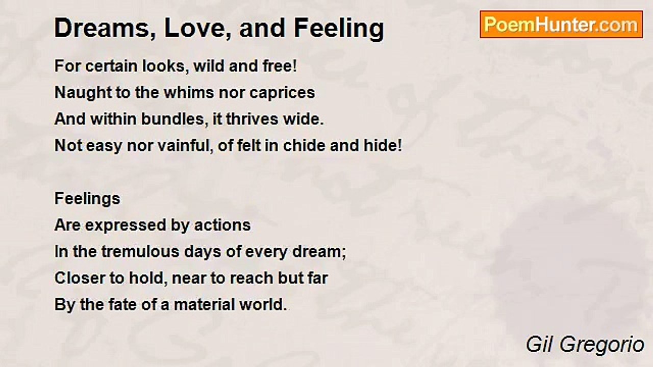 Gil Gregorio - Dreams, Love, and Feeling