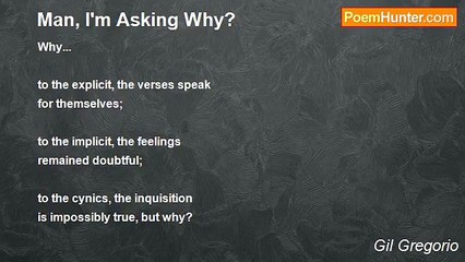 Gil Gregorio - Man, I'm Asking Why?