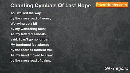 Gil Gregorio - Chanting Cymbals Of Last Hope