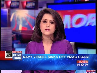 Navy vessel sinks off the coast of Vizag