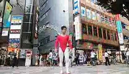 アンパンマンのマーチ　赤いレオタード 　白タイツ　上履き