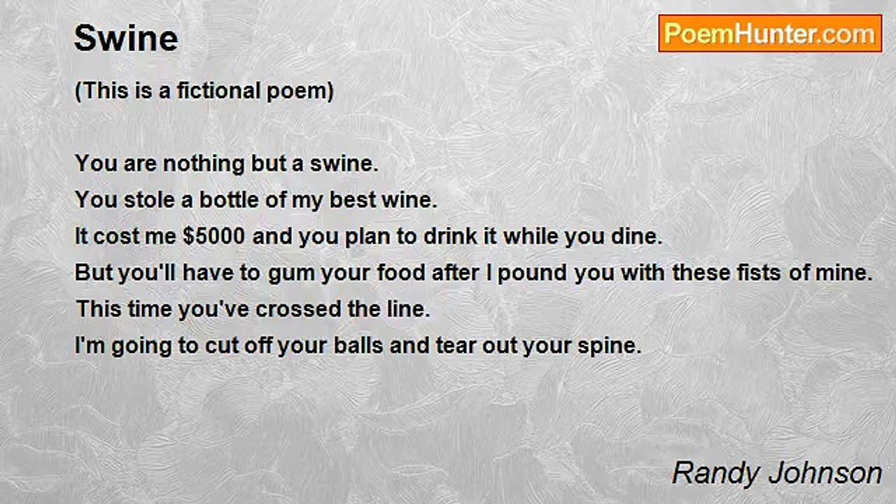 Randy Johnson - Swine