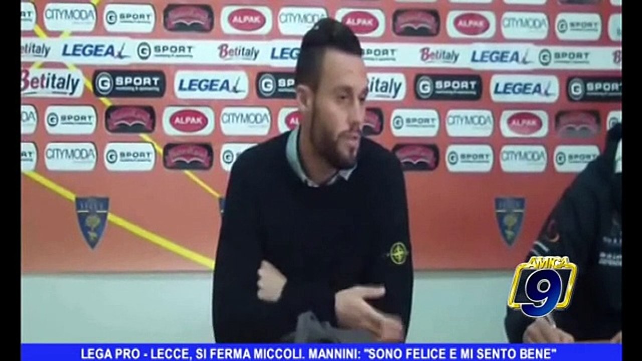 LEGA PRO | Lecce, si ferma Miccoli. Mannini: "Sono felice e mi sento bene"