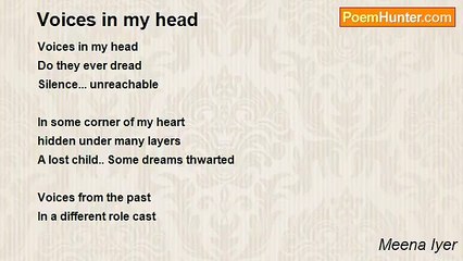 Meena Iyer - Voices in my head