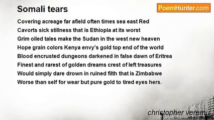 christopher veremu - Somali tears