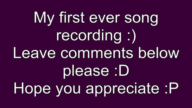 My first recording I see the light Tangled