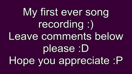 My first recording "I see the light" Tangled