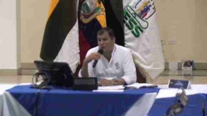 Correa minimiza los efectos de la extracción petrolera en la Amazonía