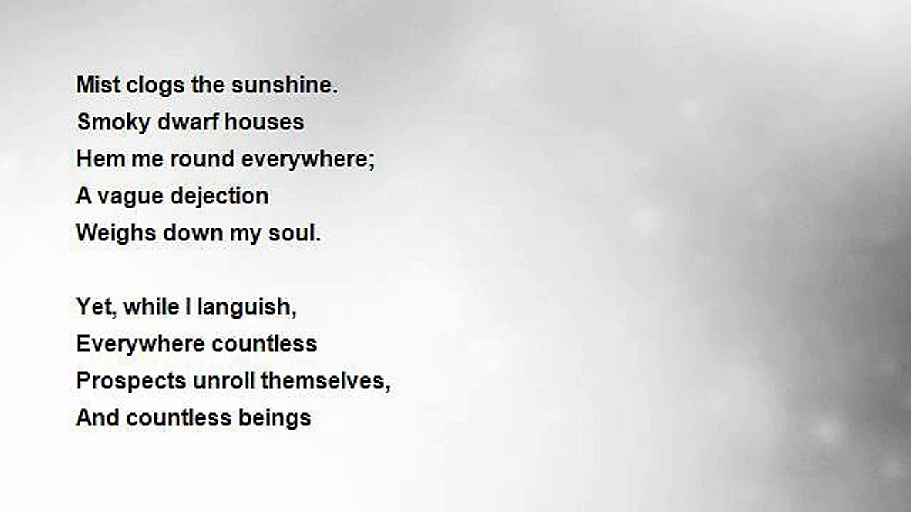 Matthew Arnold - Consolation