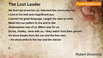 Robert Browning - The Lost Leader