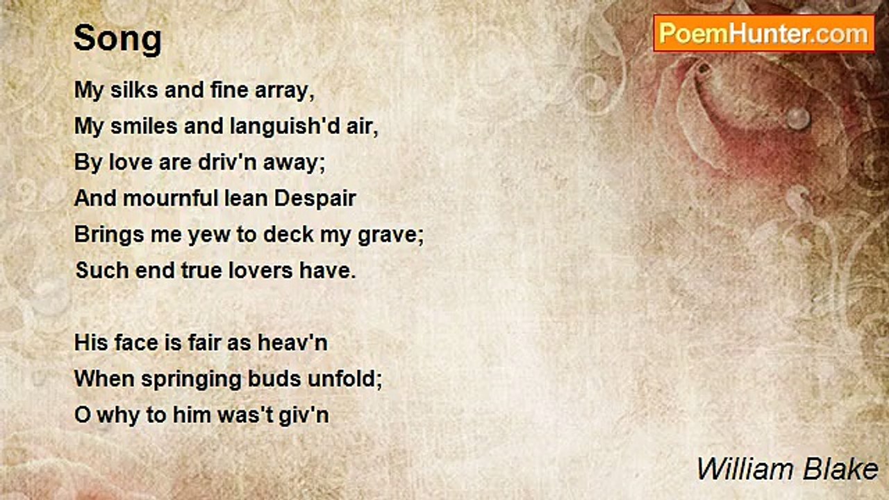 William Blake - Song