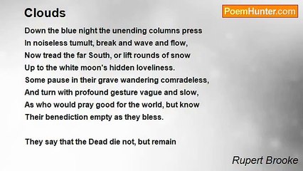 Rupert Brooke - Clouds