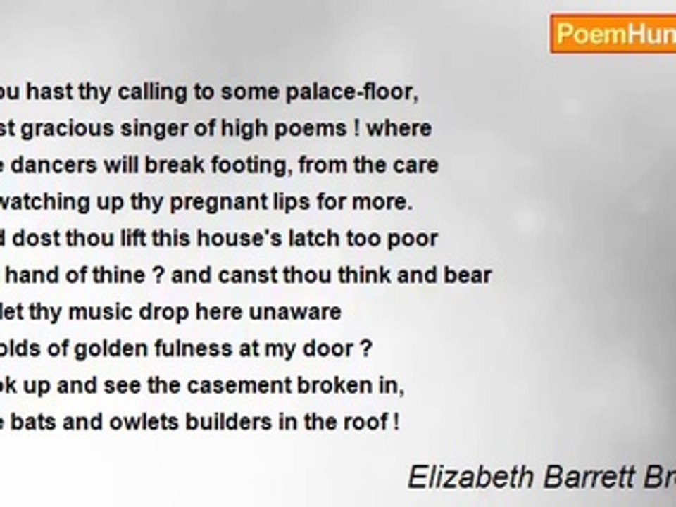 Elizabeth Barrett Browning - IV