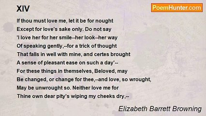 Elizabeth Barrett Browning - XIV