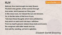 Elizabeth Barrett Browning - XLIV