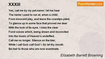 Elizabeth Barrett Browning - XXXIII