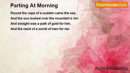Robert Browning - Parting At Morning