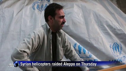 Deadly barrel bomb raids hit Syria's Aleppo