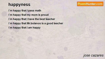 jose cazares - happyness