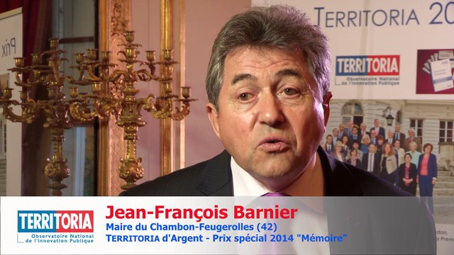 TERRITORIA 2014 : Jean-François BARNIER, Maire du Chambon-Feugerolles