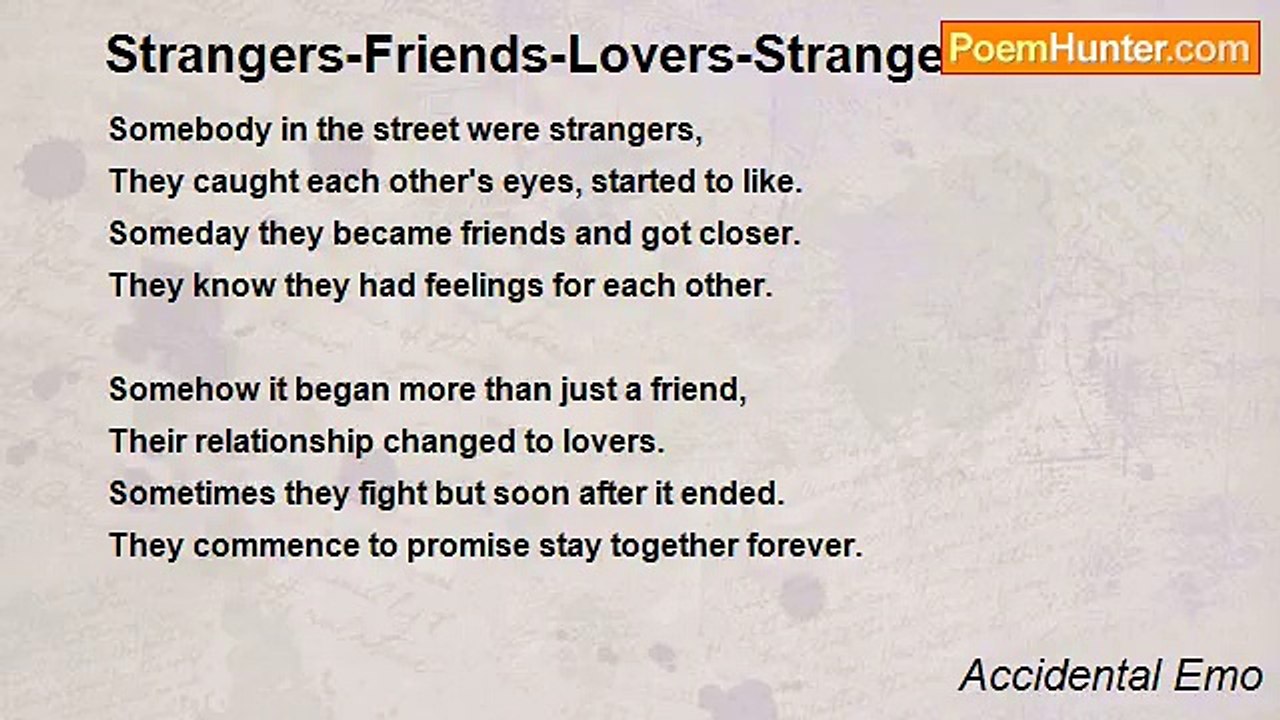 Accidental Emo - Strangers-Friends-Lovers-Stranges
