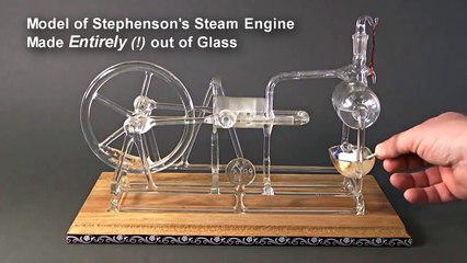Amazing  Glass Model Steam Engine