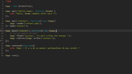 Tutoriel PHP : Slim Framework