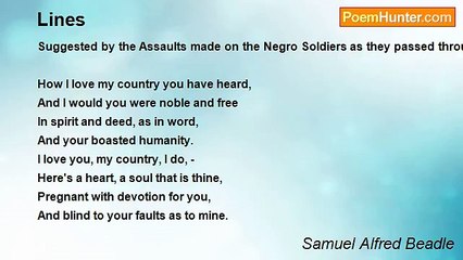 Samuel Alfred Beadle - Lines