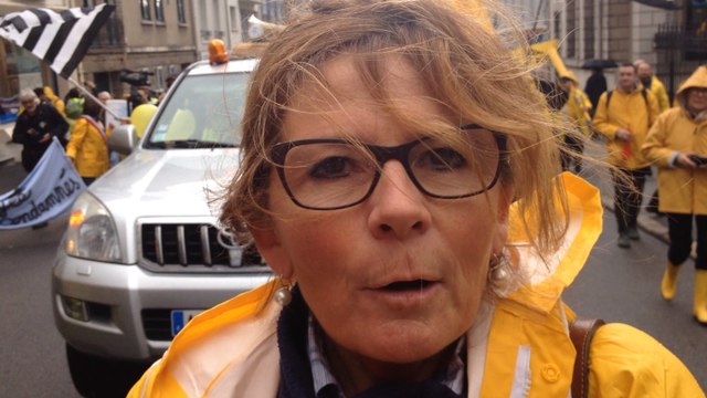 Manifestation des îliens à Vannes