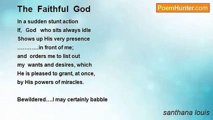 santhana louis - The  Faithful  God