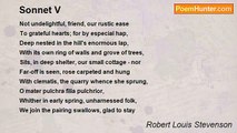Robert Louis Stevenson - Sonnet V