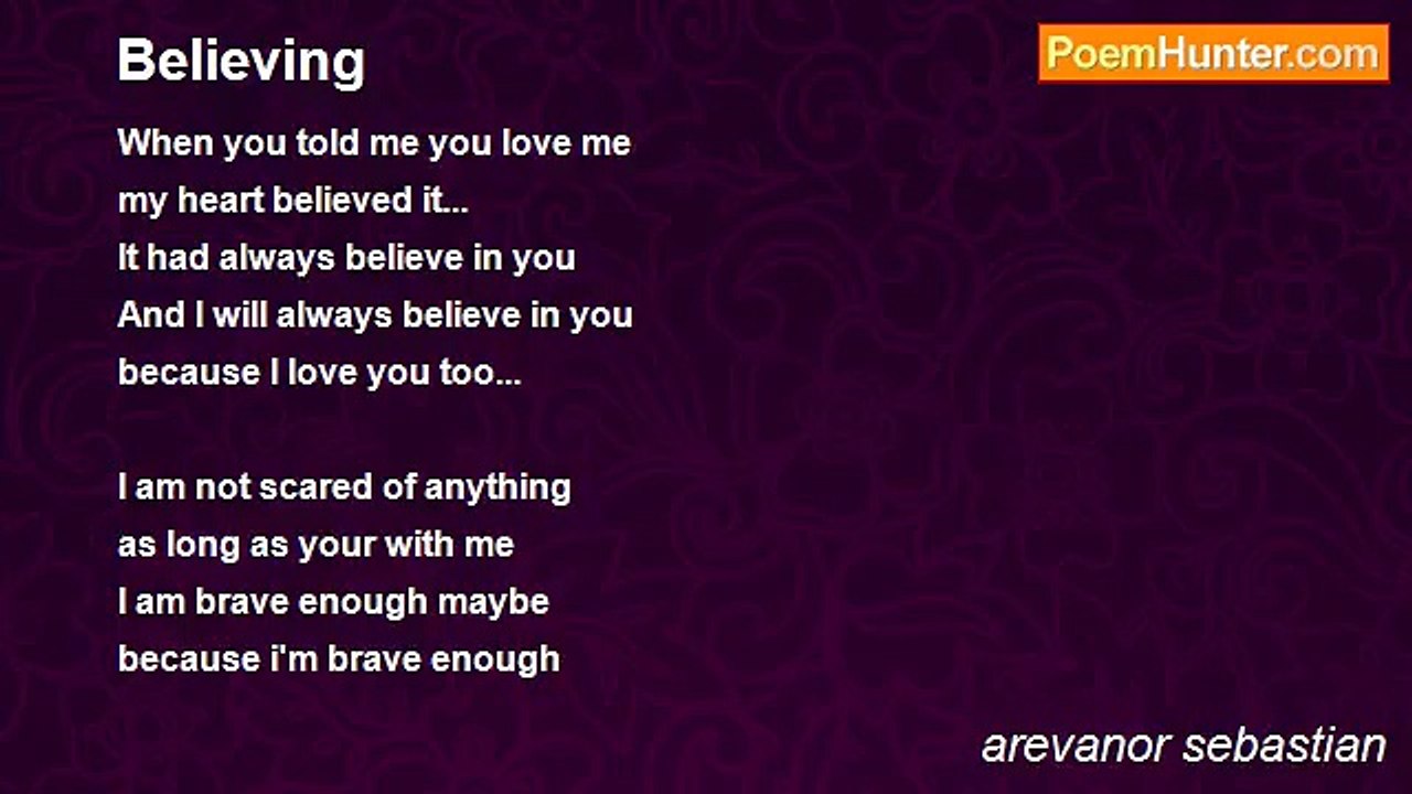 arevanor sebastian - Believing