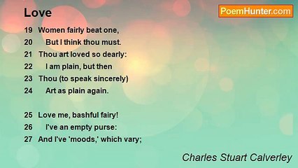 Charles Stuart Calverley - Love