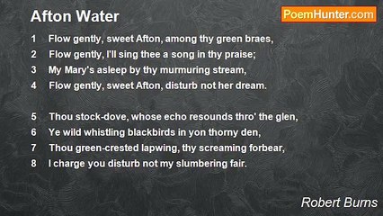 Robert Burns - Afton Water