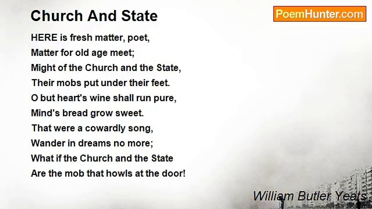 William Butler Yeats - Church And State