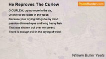 William Butler Yeats - He Reproves The Curlew