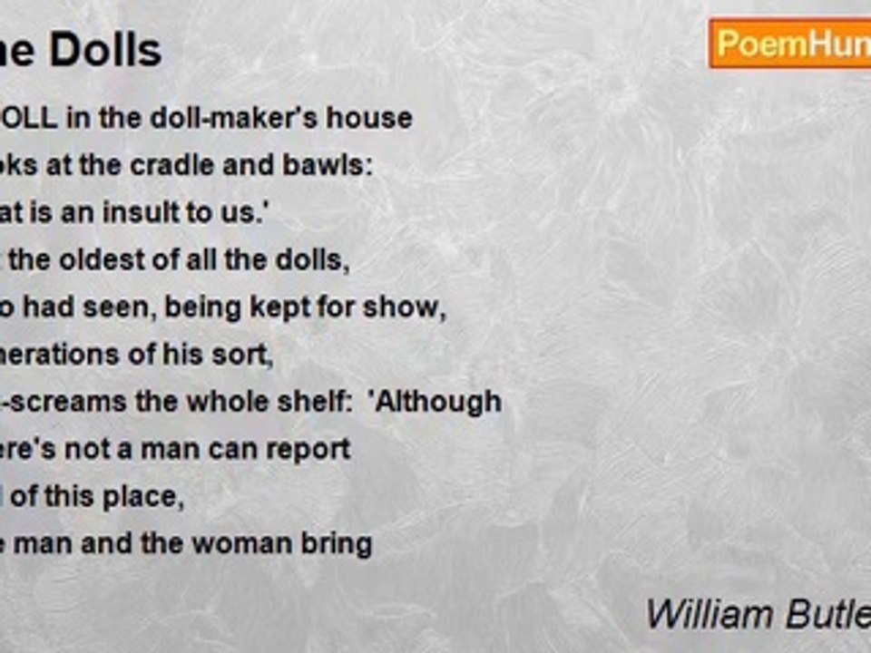 William Butler Yeats - The Dolls