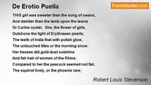 Robert Louis Stevenson - De Erotio Puella