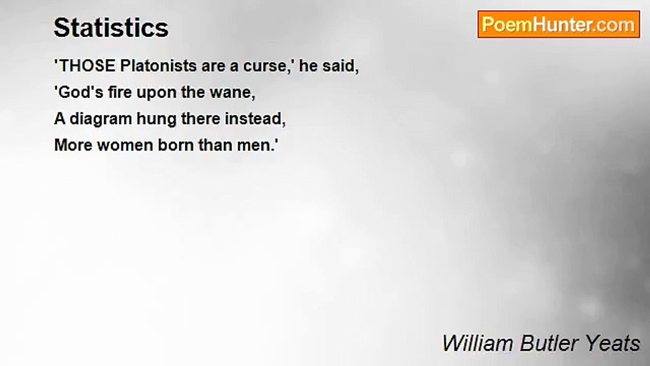 William Butler Yeats - Statistics