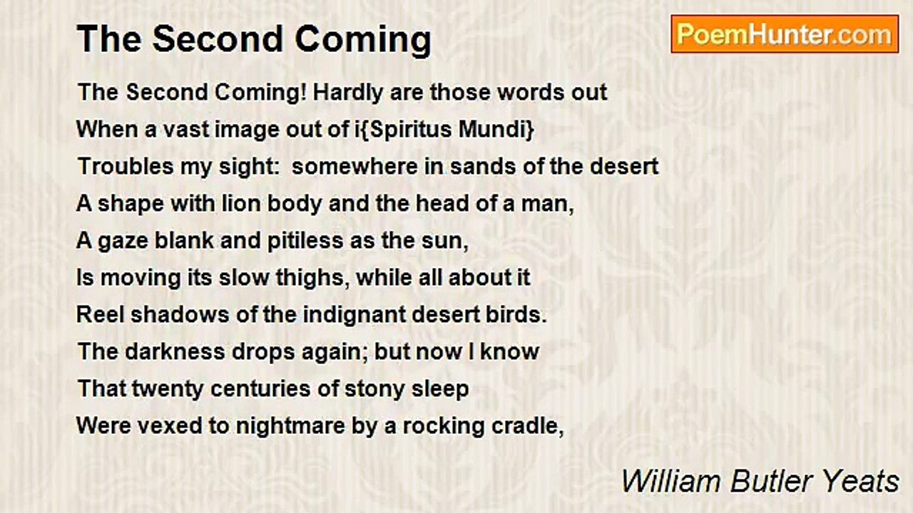 William Butler Yeats - The Second Coming
