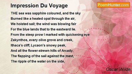 Oscar Wilde - Impression Du Voyage