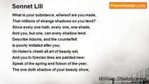 William Shakespeare - Sonnet LIII