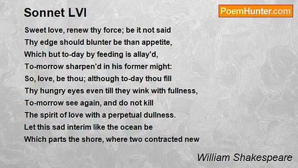 William Shakespeare - Sonnet LVI