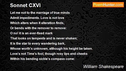 William Shakespeare - Sonnet CXVI