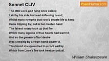 William Shakespeare - Sonnet CLIV