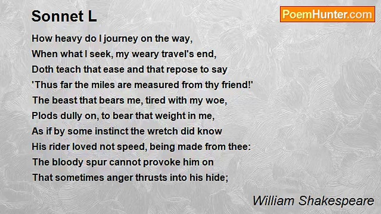 William Shakespeare - Sonnet L