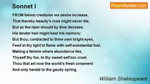 William Shakespeare - Sonnet I